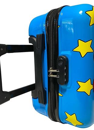 Детский чемодан d01 blue bear размер мини xs 4