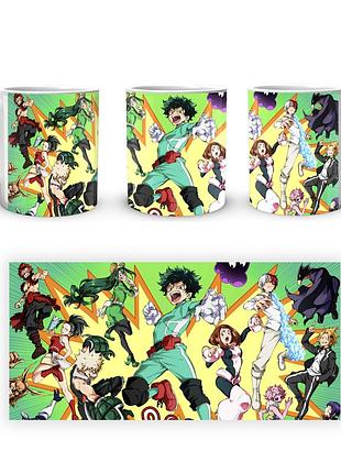 Кружка geekland моя геройская академия my hero academia персонажи на фоне взрыва mha 02.521
