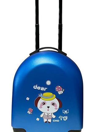 Детский чемодан d01 blue pup размер мини xs 7