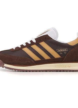 Кроссовки adidas sl 72 brown beige (клей) брак (43)