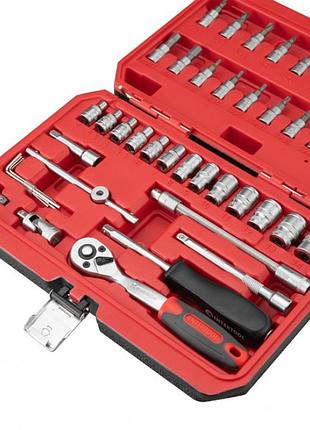 Набор инструментов 1/4" 48ед intertool et-9048 в кейсе 3