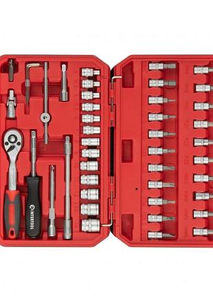 Набор инструментов 1/4" 48ед intertool et-9048 в кейсе 4