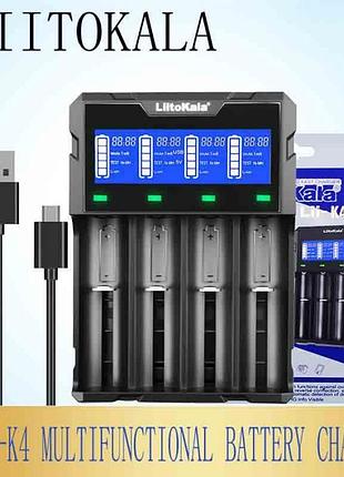 Зарядное устройство liitokala lii-k4 автоматическое с функцией power bank на 4 акб