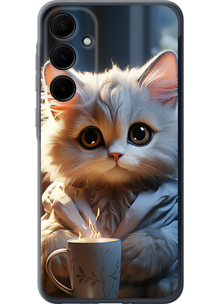Чехол на samsung galaxy a35 белый кот "5646u-3499-851"