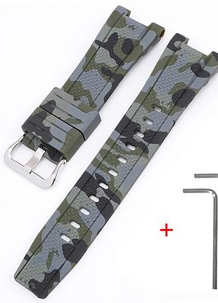 Ремешок для casio g-shock gst-w300 camo green si
