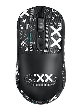 Комп'ютерна миша t-wolf x8 print бездротова, безшумна 2,4g + bluetooth black