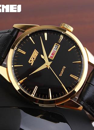 Skmei 9073gdbk-b gold-black men 3