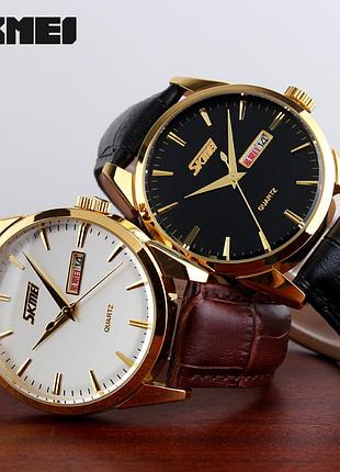 Skmei 9073gdbk-b gold-black men 4