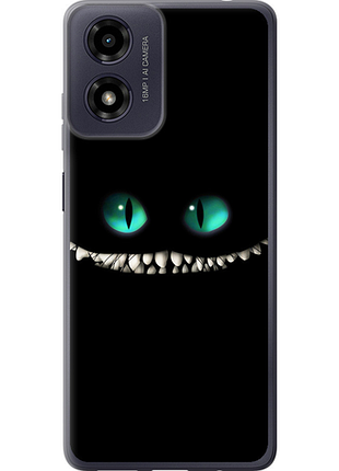 Чехол на motorola moto g04 чеширский кот "689u-3747-851"