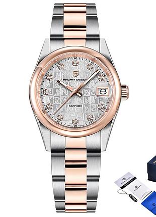 Pagani design pd-1794l silver-rose gold-white