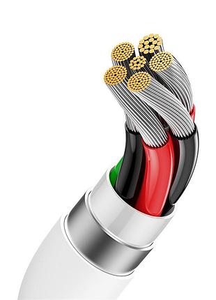 Кабель baseus superior series fast charging data cable usb to type-c 100w 2m moon white 7