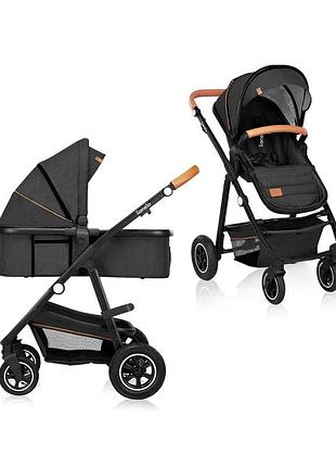 Универсальная коляска 2 в 1 lionelo amber grey graphite