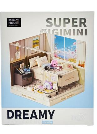 Конструктор-румбокс гостиничный номер mini house 8038-mh серии "интерьер мини"