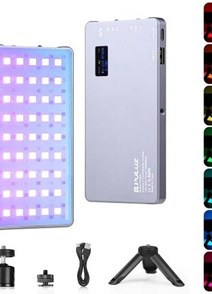 Портативный полноцветный rgb свет puluz pu633 для видеоблогинга и фотографии