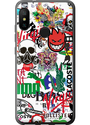 Чохол на xiaomi redmi 6 pro many different logos "4022u-1595-851"