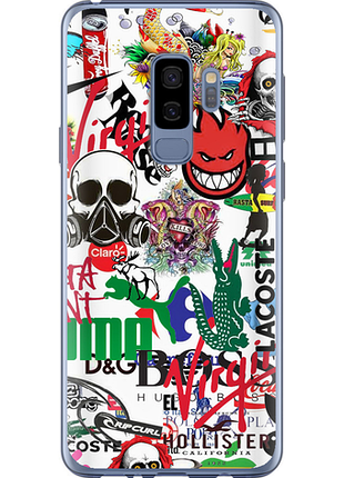 Чохол на samsung galaxy s9 plus many different logos "4022u-1365-851"