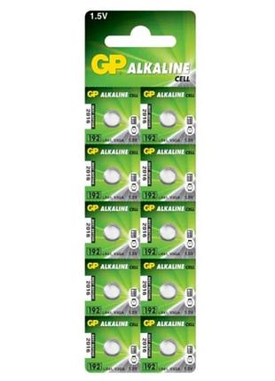 Батарейка gp 192/lr41/ag3 alkaline (10шт)