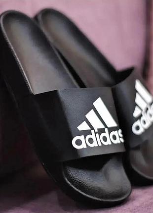 Шльопанці капці adidas сланці адідас чорні жіночі (розміри: 36,37)