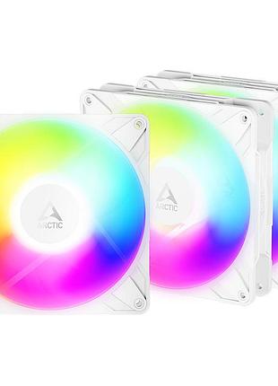 Кулер к корпусу arctic p14 pro reverse a-rgb (3-fan pack) white