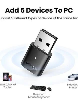 Адаптер ugreen cm390 usb bluetooth 5.0 adapter (ugr-80889) 4