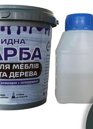 Эпоксидная краска для мебели и дерева artcraft 1.5 кг зеленая двухкомпонентная (а+в) plastall