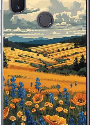 Чехол на xiaomi mi8 se украинское поле "6082u-1504-851"