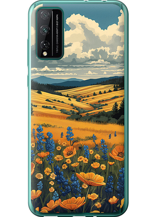 Чехол на huawei honor play 4t pro украинское поле "6082u-1914-851"