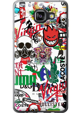 Чохол на samsung galaxy a5 (2016) a510f many different logos "4022u-158-851"