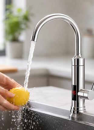 Водонагрівач delimano water heater rx-016 з lcd-екраном / водонагрівач підключення знизу