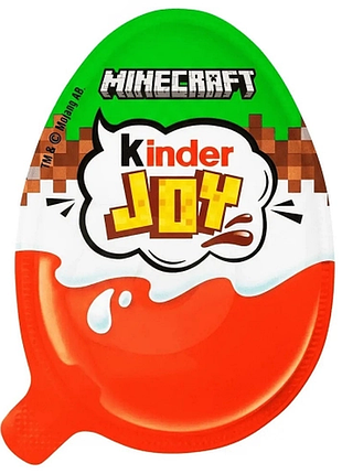 Шоколадне яйце kinder joy майнкрафт minecraft 20 г