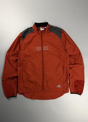 Легка вітровка adidas climashell wind s теракотова бігова куртка vintage 2001