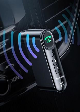 Bluetooth-ресивер baseus bsba-02 aux wireless audio receiver black 8
