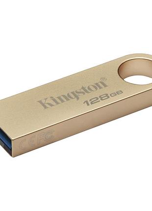 Флеш-накопитель kingston usb 3.2 se9 g3 128gb 220mb/s metal/gold