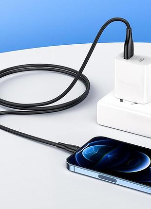 Кабель hoco x61 ultimate silicone charging data cable for ip black 5