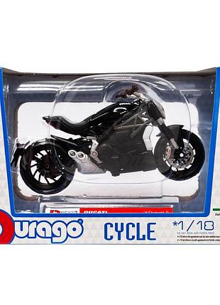Дитяча модель мотоцикла "ducati xdiavel s" bburago 18-51030-8 масштаб 1:18