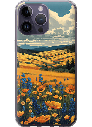 Чехол на iphone 14 pro max украинское поле "6082u-2667-851"