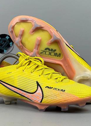 Nike zoom mercurial vapor 15 elite fg найк футбольні бутси копи футбол кроссовки элитки елітки бутсы сороконожки футзалки найк кросівки обувь взуття