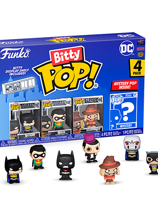 Набор фигурок bitty pop бэтмен пак dc batman 4 pack 3 см fbp dcb 01