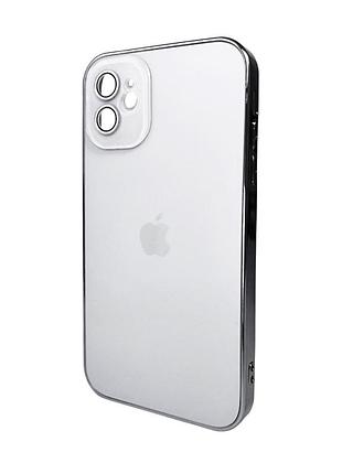 Чохол для смартфона ag glass sapphire frame magsafe logo for apple iphone 12 white