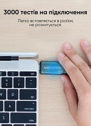 Кардрідер vention usb3.0 multi-function card reader gray metal type (cchh0) 8