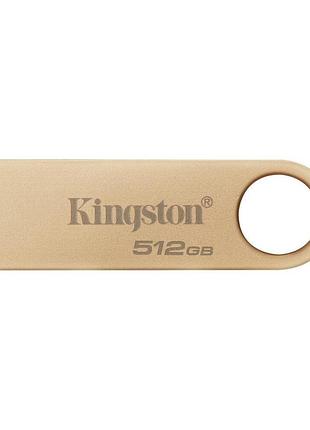 Флеш-накопитель kingston usb 3.2 se9 g3 512gb 220mb/s metal/gold