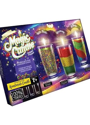 Комплект креативного творчества magic candle crystal 7320dt, 3 свечи в комплекте