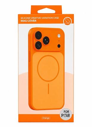 Чохол для смартфона silicone creative variation case mag cover apple iphone 17 air 4,orange 2