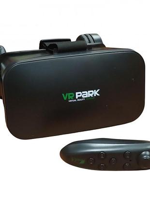 Окуляри шолом віртуальної реальності vr box vrpark 6769 з навушниками та пультом дистанційного керування чорні