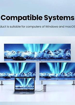 Usb-хаб ugreen usb-c multifunctional docking station(13-in-1) 4