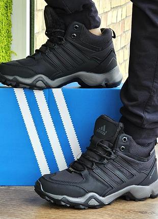 Зимние кроссовки adidas terrex swift с мехом черные мужские адидас гортекс (размеры: 41,42,43,44,45) - 00-6