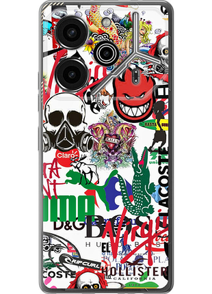 Чохол на tecno pova 6 pro many different logos "4022u-3689-851"