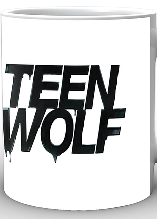 Кружка geekland белая волчонок teen wolf волчонок черная надпись tw.02.028.268