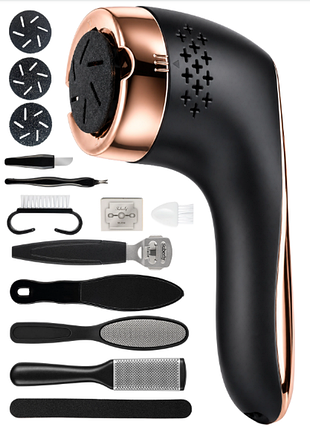 Электрическая пемза для ног solea noir electric foot filler с пылесборником 114891