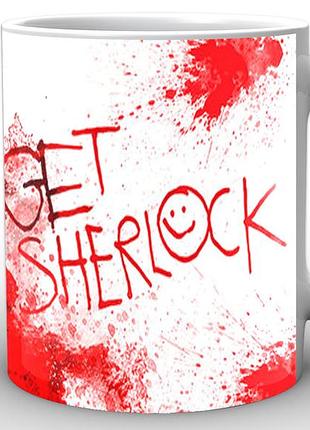 Кружка geek land белая шерлок холмс sherlock get sherlock sh.002.04